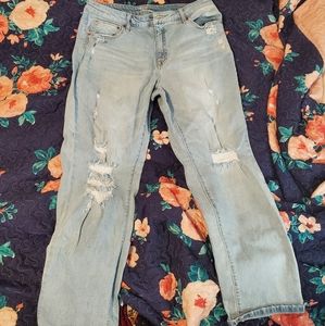 Time and Tru midrise, distressed jeans. Size 12